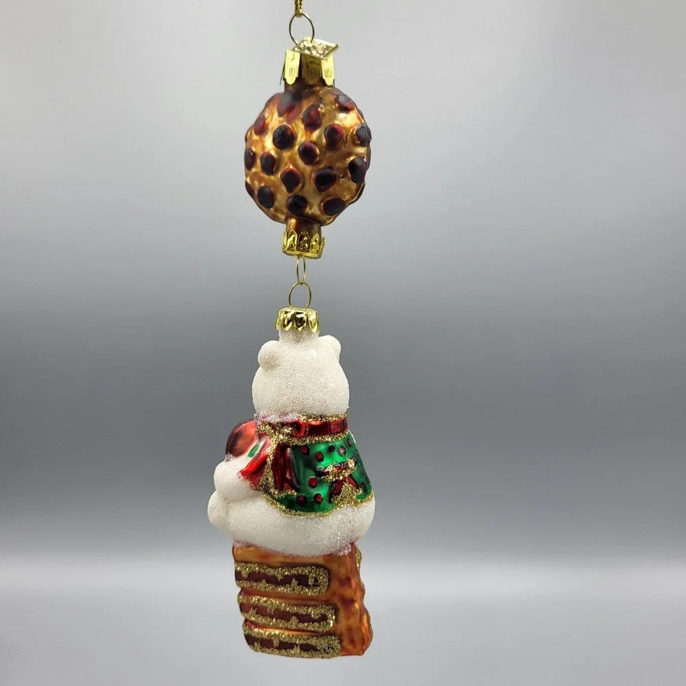 Margaret Cobane Blown Glass Ornament Polar Bear I Love Chocolate Cookie Cake